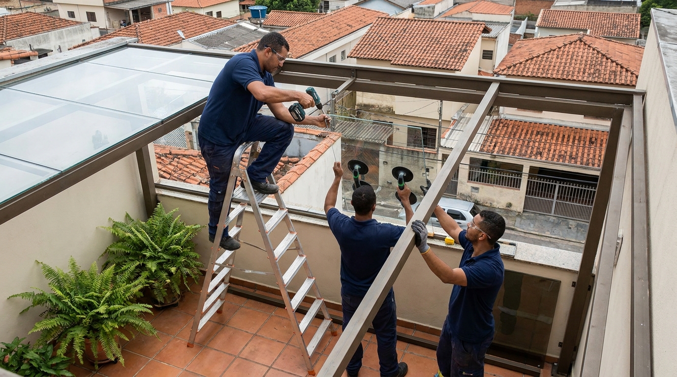Cobertura de Vidro em Blumenau‑SC